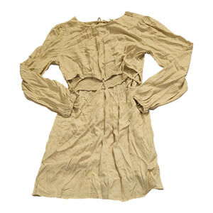Forever 21 Large Beige Long Sleeve Mini Dress